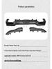 Carbon Fiber Rear Diffuser and Bumper Extensions for BMW 4 Series G22/G23 Coupe