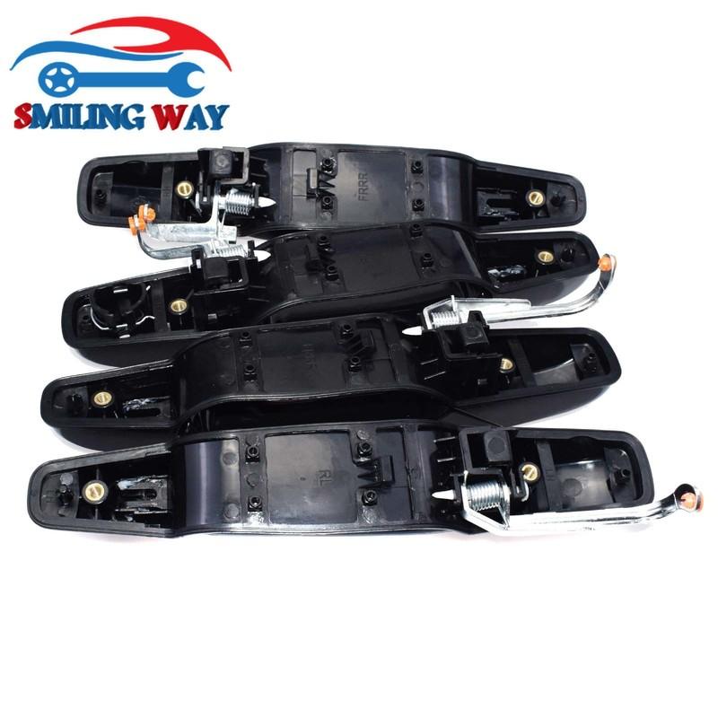 1/2/4 Pc Outside Door Handle Front Rear Left Right For Cadillac GMC Chevrolet Escalade Avalanche Silverado Suburban Sierra Tahoe