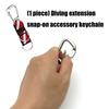Scubas Diving Lanyard Clip with D Rings Universals Dives Flags AntiLost Strap for Water Sports fishing Gear Attachments