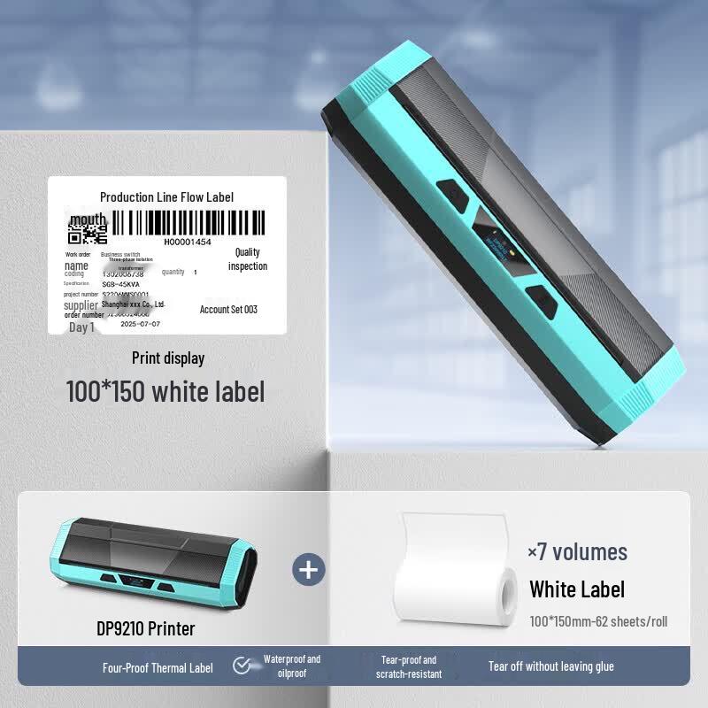 

Detong DP9210 Large Format Thermal Label Printer CN plug (adapter included)