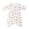 Miki House Combi Baby Undershirt with Bear Made In for Boys and Size Logo, 100% Cotton, Japan, Girls, Newborn, 60-70cm, Beige, 40-2332-143