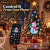 Intelligente DIY LED Weihnachtsbaumlichter mit App-Steuerung Feiertagsdeko Hausparty Geschenk
