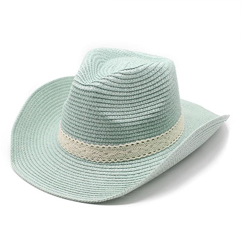 Ethnic Style Jazz Hat Summer Men And Women Boutique Straw Hat Sunshade Casual Beach Hat Retro Top Hat