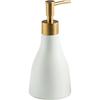 Soap Dispenser Black/White/Grey/Khaki and Gold Kitchen Soap Dispenser Ceramic Lotion Soap Dish Bathroom Supplies Soap Dispenser Refillable Hand Soap