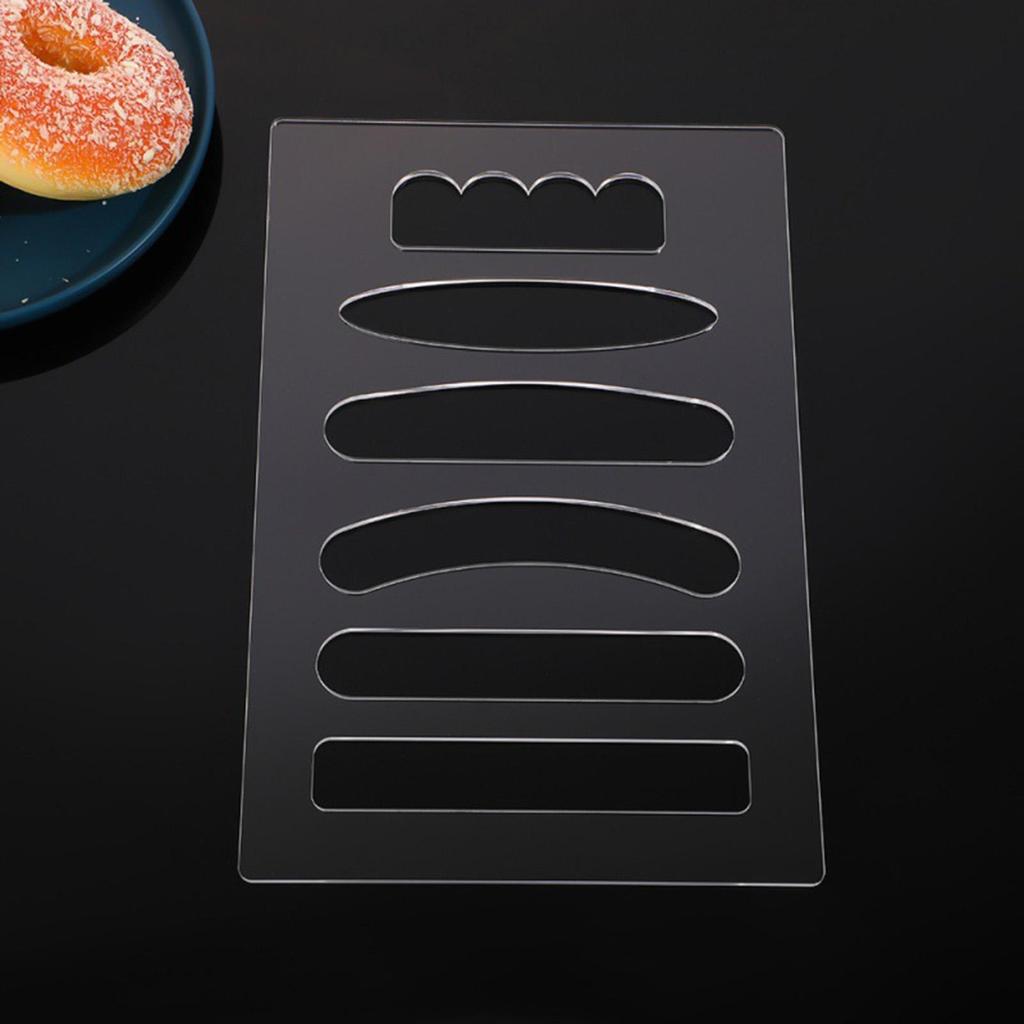 Woodworking Router Template 6-in-1 Acrylic Grab Handle Router Template 19.5x30cm/7.68x11.81 Inches Valet Tray Router Templates