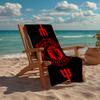 Ultra-Soft Beach Towel with Manchester United Theme,Ideal for Pool - Camping, Diving - Perfect Travel Essential, Vibrant Beach Towel.
