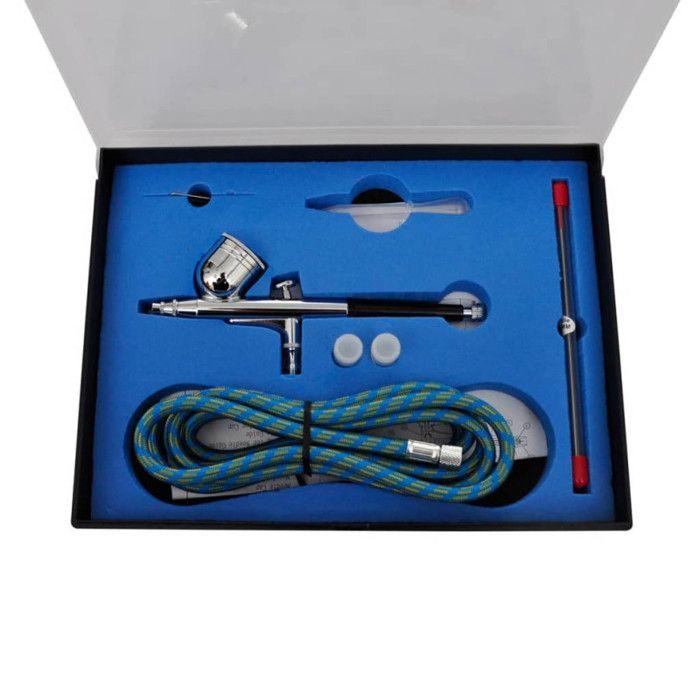 VidaXL Kit de compresseur d'aérographe avec 3 pistolets