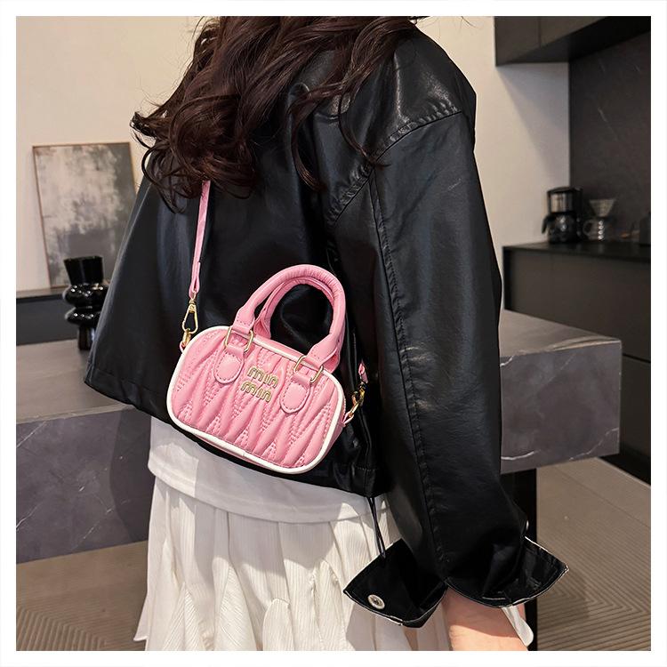 High-end new fashion bowling bag versatile women's portable messenger bag