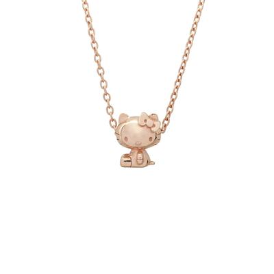 Collana Hello Kitty Trifoglio Oro Rosa