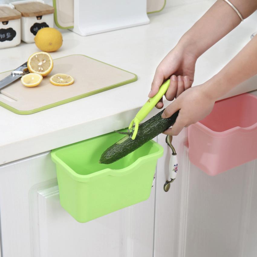 Wall-Mounted Trash & Storage Bin for Kitchen, Office, Dorm
