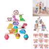 Wooden Animal Stacking Toy With Water Based Paint For Child Development And Parent Child Interaction