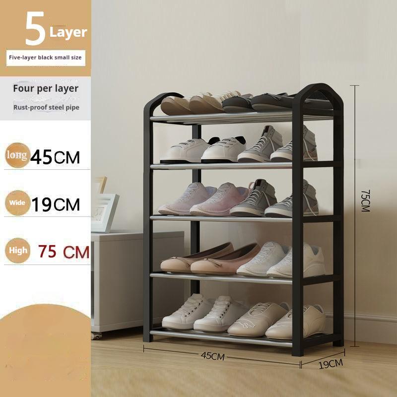 

5-слойная креативная полка для обуви для дома, стойка для хранения обуви на двери общежития, съемный и простой в сборке компонент