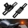 Universal Motorcycle Tail Light Bracket License Plate Support Bracket Folding Design Black Color Motorcycle Accessories