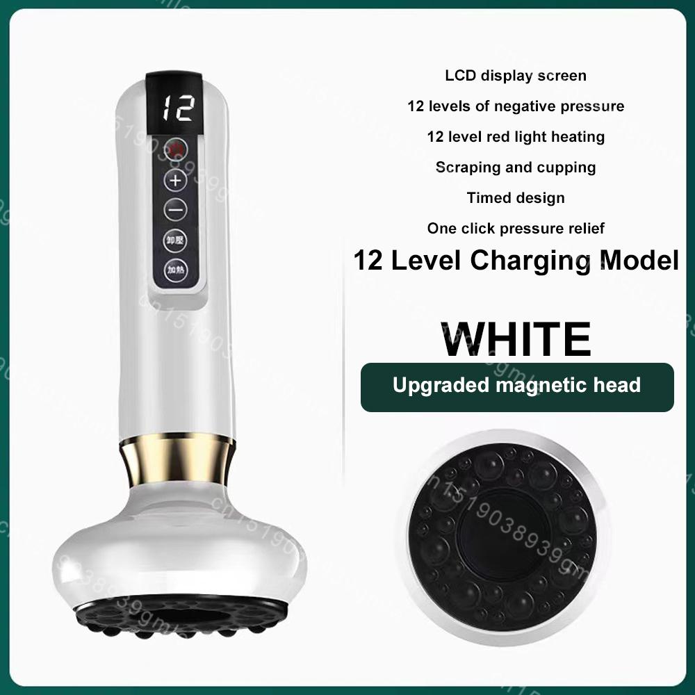 Elektrisk Vakuum Koppemassasje Gua Sha Terapi Apparat Helse Skraping Anti Cellulitt Apparat Meridian Terapi Fettforbrenning