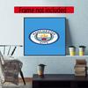 Manchester City 5D Diy Diamond Painting Round Diamond Diy Frameless Holiday Artwork Suitable For Home Office Wall Decoration