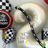49pcs Racing Themed Balloon Column 40inch Milk White Tire Foil Balloon Boy Birthday Party Decorations Baby Shower Toy Gifts