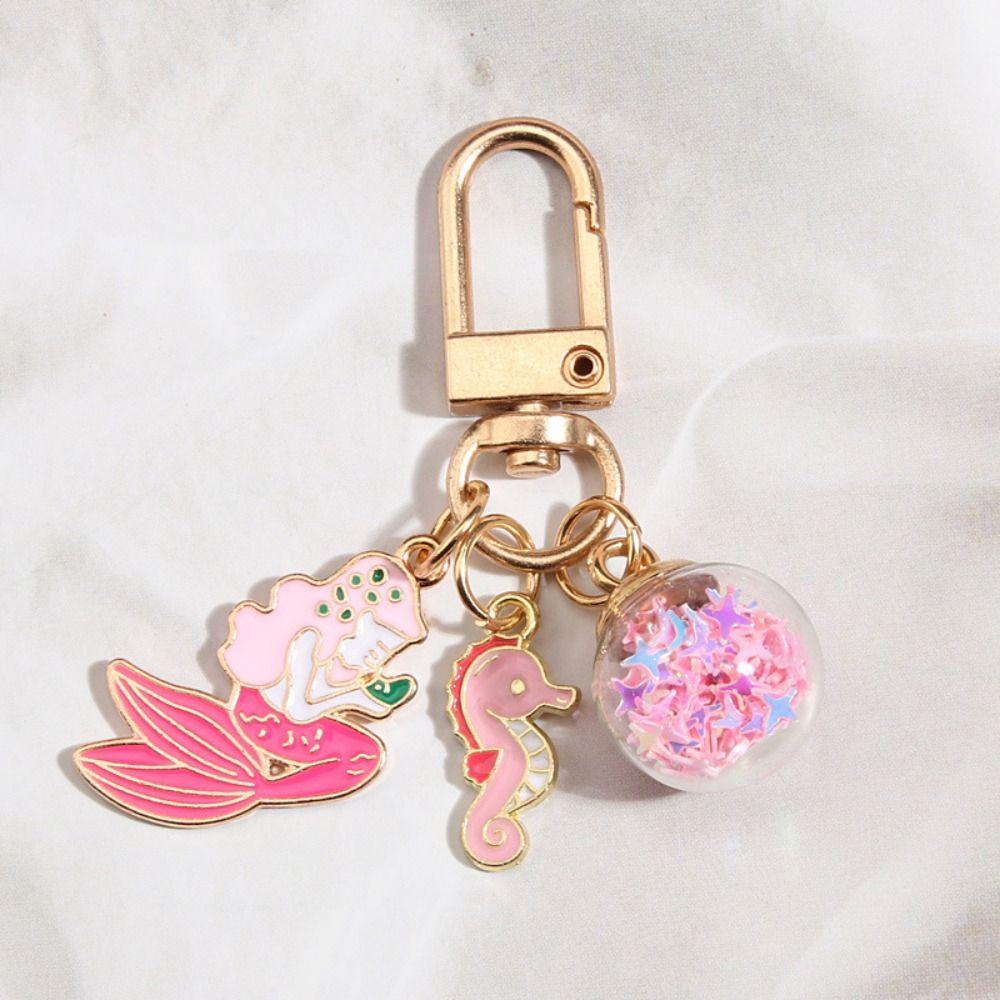 Pendants Cat Metal Key Ring Jewelry Cat Couple Keychain Cartoon Enamel Keychain  Headphone Cover