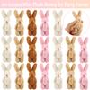 20-100pcs Mini Plush Rabbit Tiny Small Bunny Doll Soft Bunny Stuffed Animal for Easter Birthday Wedding Decorations Party Favors