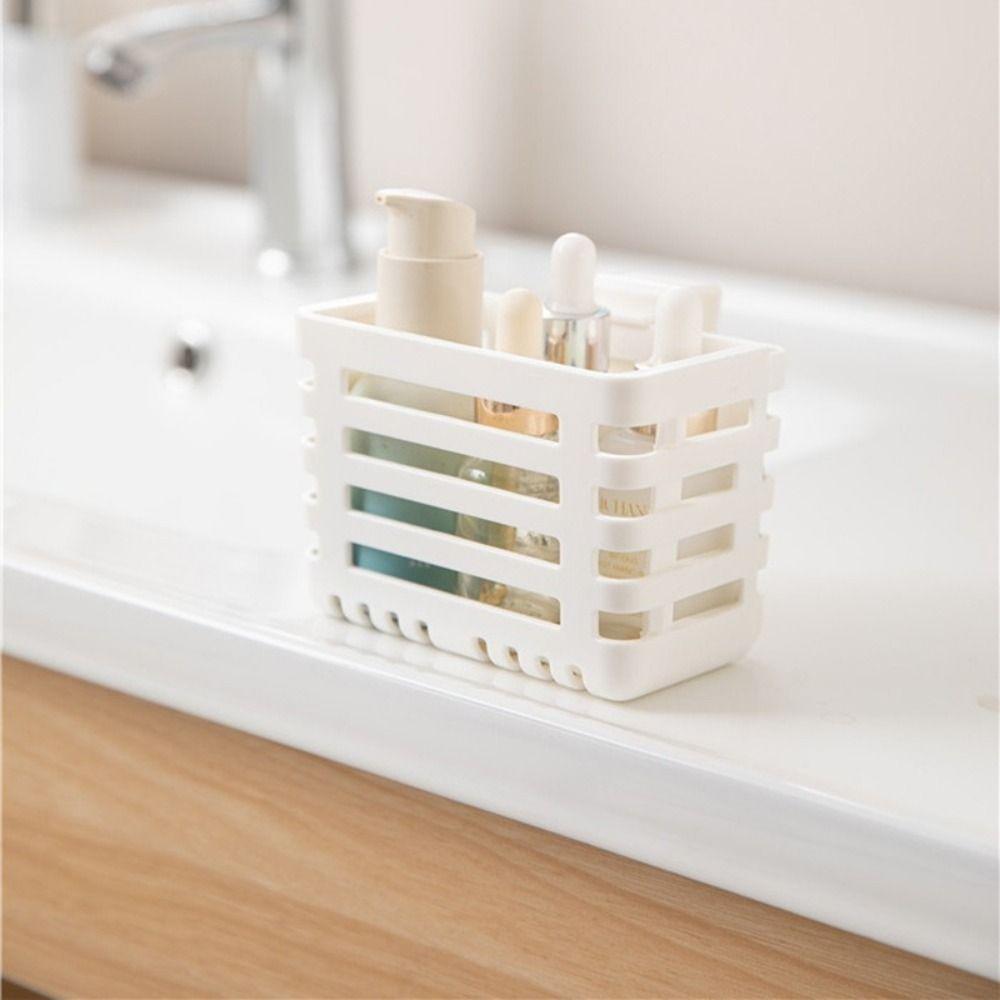 Plastic Retractable Small Baskets Space Saving Hanging Storage Box Utensil Holder  for Kitchen