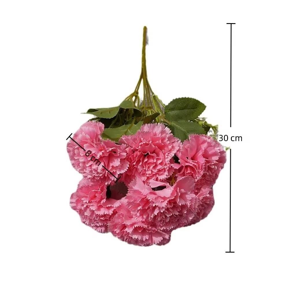 Fashion 7-Heads Fake Carnation Silk Simulated Bouquet-Artificial Flowers Fake Flower Party Decor & Holiday Gifts