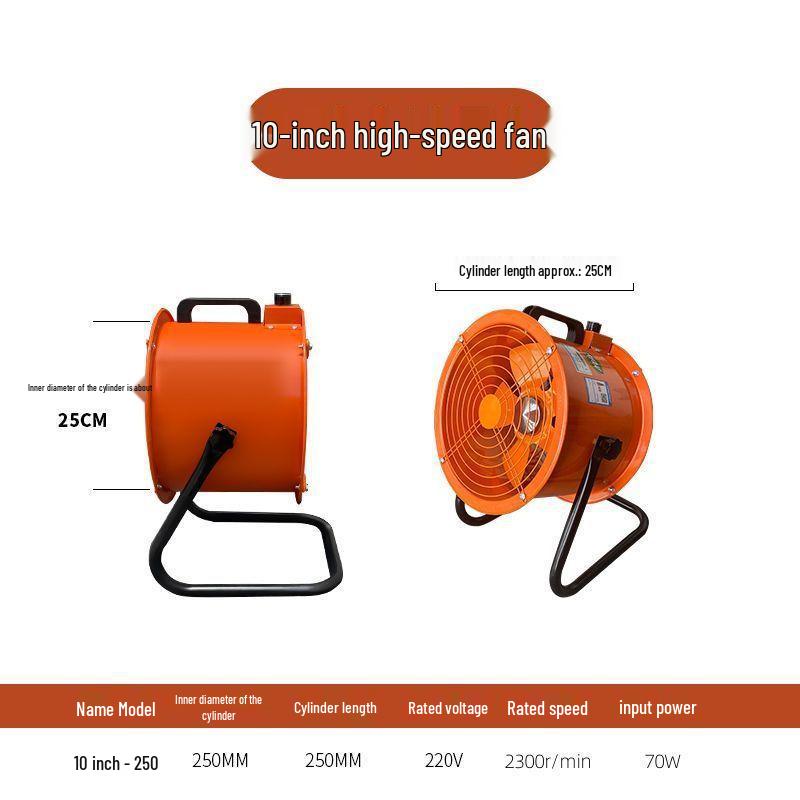 

High-Power Industrial Handheld Fan for Workshops and Construction Sites
