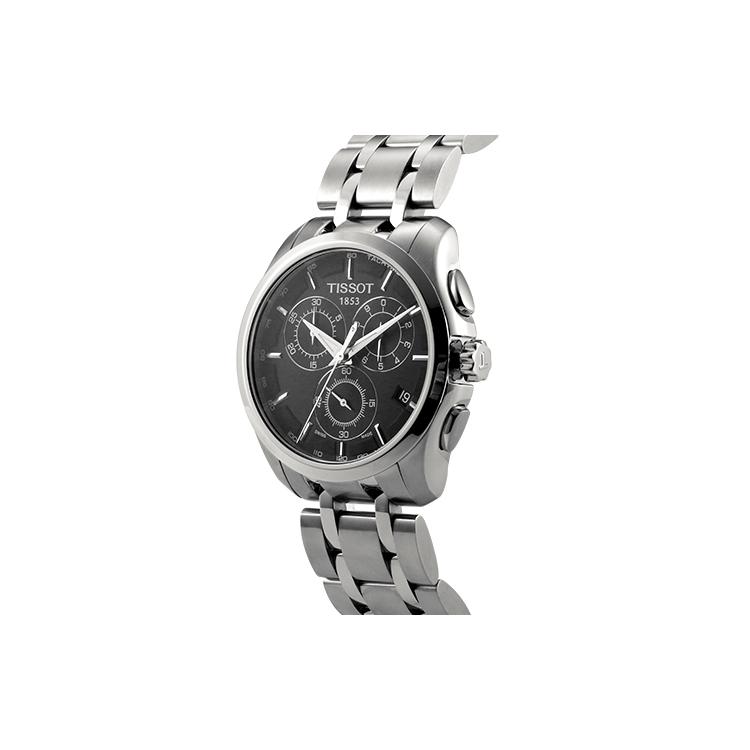 TISSOT Kutu Collection Quartz Movement 100m Water Resistance Men's Watches Watch 41mm Black Dial T035.617.11.051.00