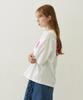 Milkfed Casual Melty Heart Foam Print Wide Short Sleeve White Tee, Women's,