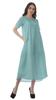 Moomaya Printed Sun Dresses Women Short Sleeve Cotton Flex Party Dress