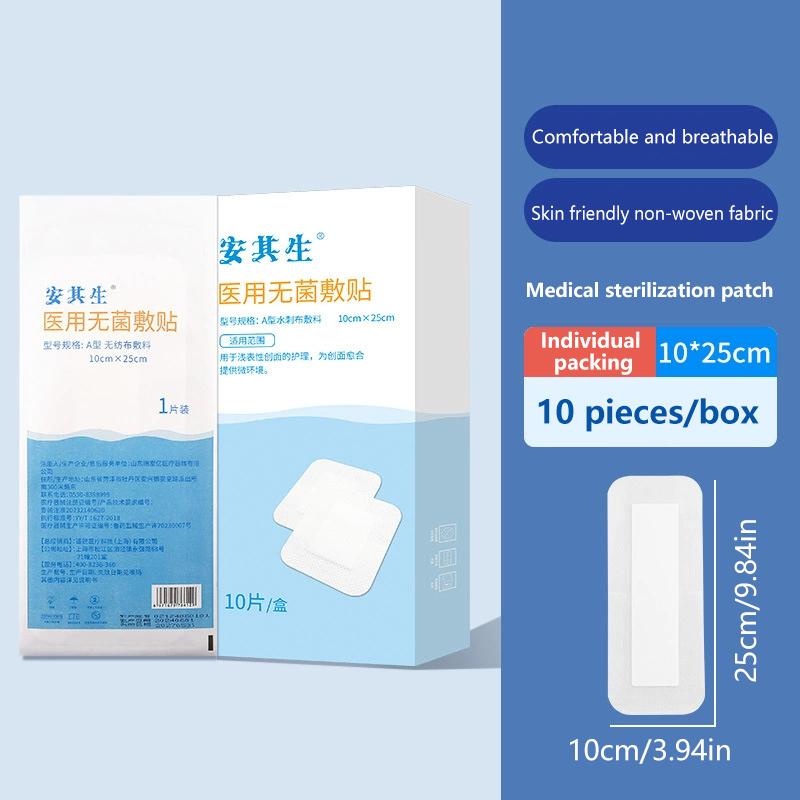 10/20 ks Samolepicí náplastí Velké Sterilní Obvazové Náplasti Netkané Náplast na rány Náplast Band Aid Adhezivní Obvazy Kožní Páska