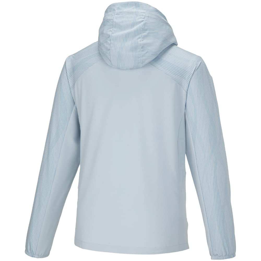 Mizuno Cross Hoodie Training Baby Size M Men's Jacket, Sweat-Wicking, Quick-Drying, Blue, (32MCA010)