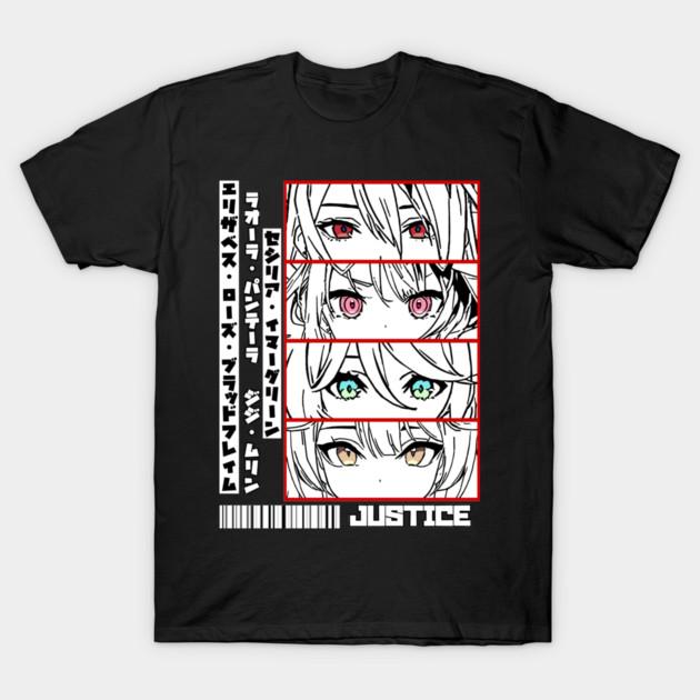 Asian Size Cotton Unisex Tshirt Print T-shirt Holo Justice Panel T-shirt No-Cut Print Regular Fit