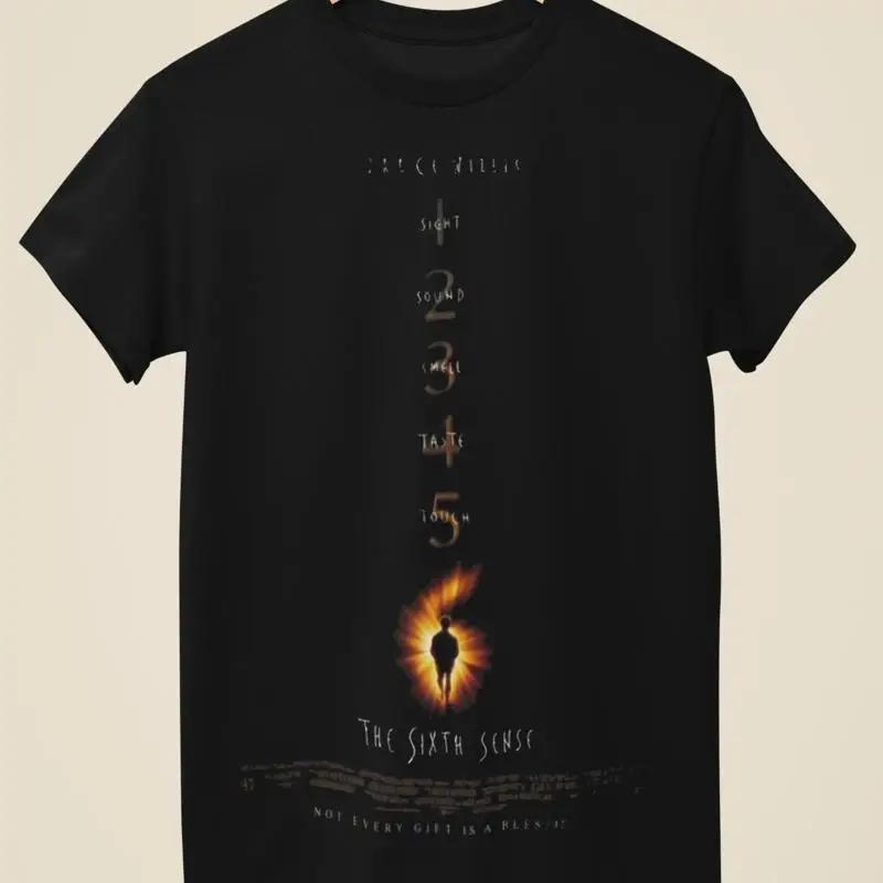 Sixth Sense Movie Poster Inspired Unisex Black T Shirt