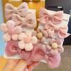 10 Piezas De Diseño Lazo Flor Estilo Lindo Y Dulce, Fuerte Elasticidad, No Daña el Cabello, Adecuado Para Accesorios de Cabello de Cola de Caballo