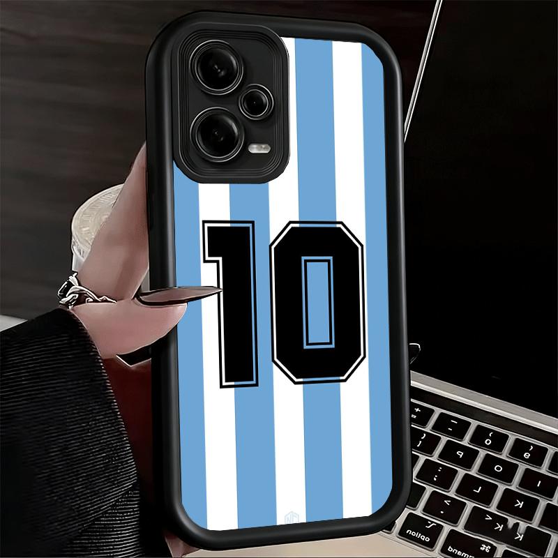 Phone Case for Xiaomi Redmi Note 15 14 13 Pro Plus FootBall Number 7 10 19 Shell 12S 11 11S 11T 5G 14S Soft Silicone Funda