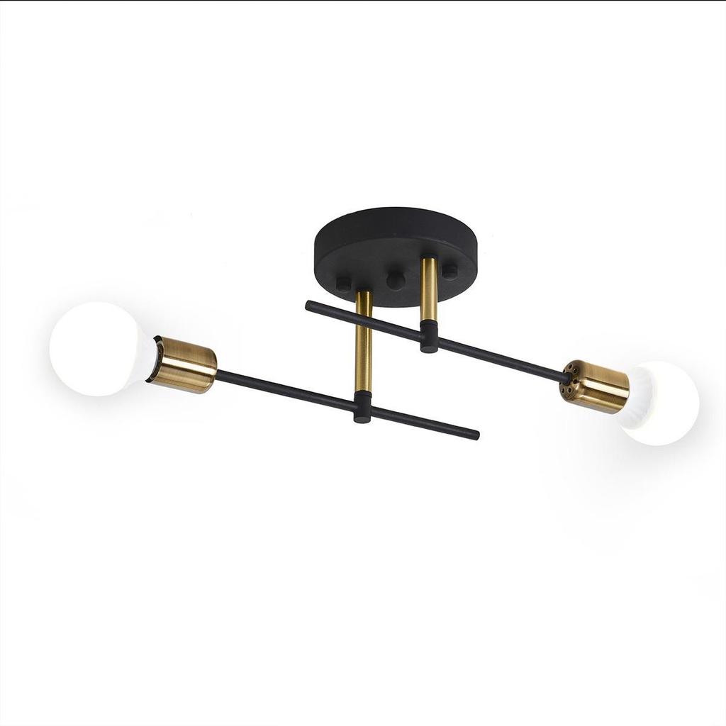 Nordic Wrought Iron LED Ceiling Light for Bedroom, Corridor, and Study