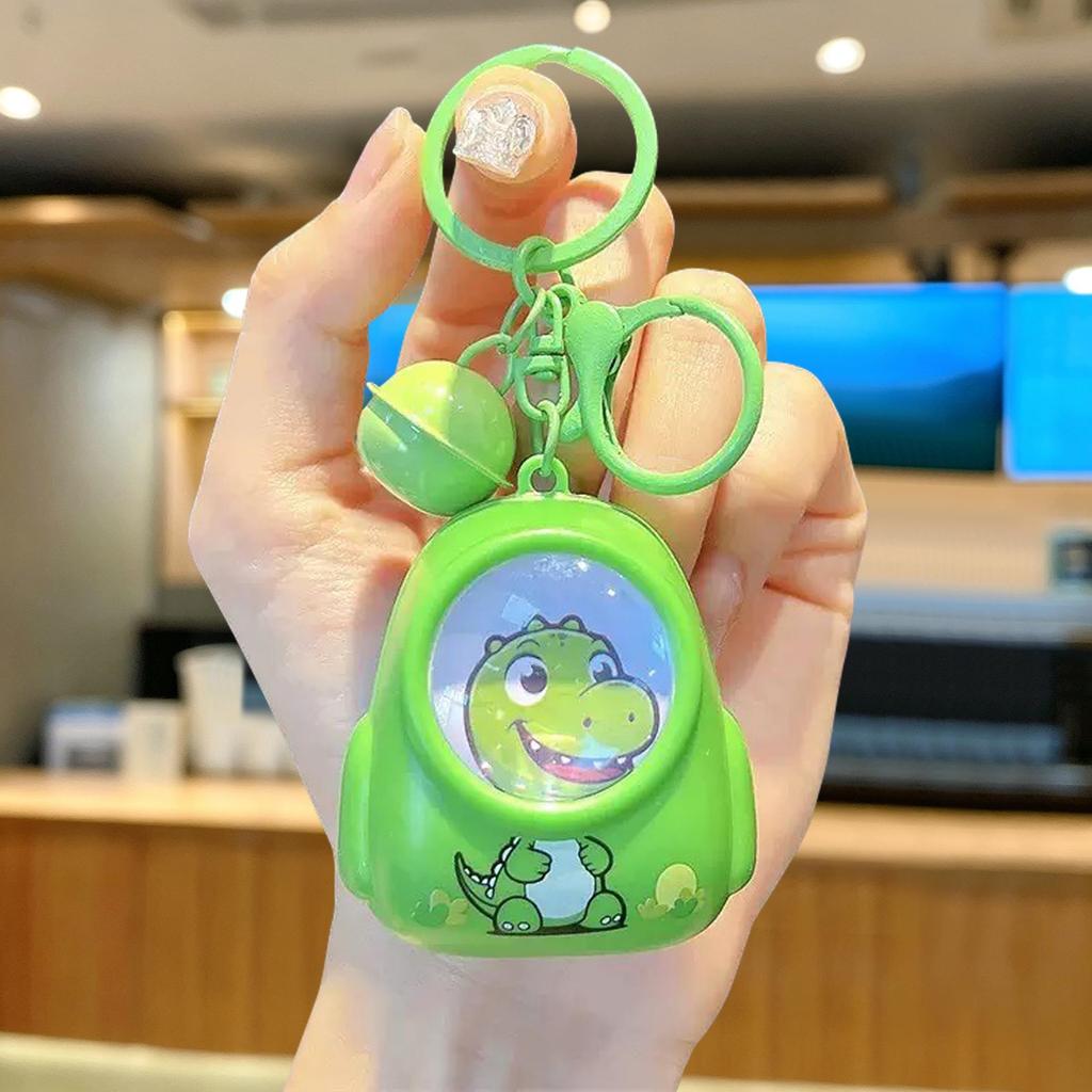 Cartoon Glow Backpack with Kitten Bear Keychain - Creative Student Schoolbag Pendant and Night Light Gift