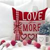 45*45cm Valentine's Day Cushion Cover Pink Red Decorative Pillowcase Love Pattern Valentine's Day Pillow Cover Headboard Pillow