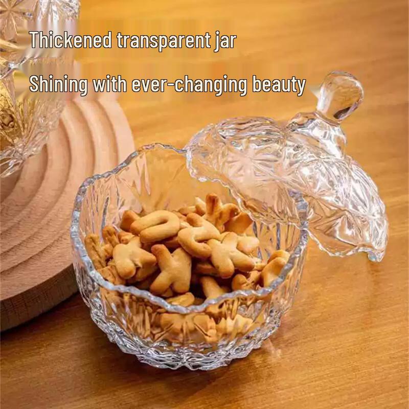 Transparent Glass Storage Jar