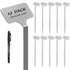 10Pcs Metal Plant Labels Weatherproof Garden Label Markers Reusable Garden Stake Tags for Vegetables  Flower Seed Greenhouse
