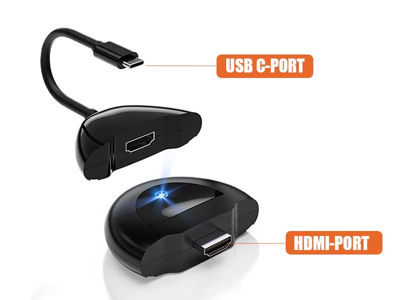 AIMIBO Wireless HDMI Transmitter, Type-C & HDMI 2-in-1 Transmitter, Supports Up To 8 Devices - TX Only
