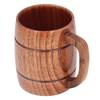 300ml Wooden Cup with Handle Anti Scalding Coffee Cup Harmless Water Beer Mug for Office Home