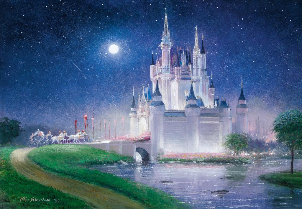 Tenyo in Jigsaw Puzzle Disney Cinderella Grand Arrival Spatula Included Service Card (Tenyo) [Made Japan] 1000-Piece (51x73.5cm) D-1000-264