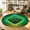 Round Rug Custom NameWerder Bremen FC Pattern Non Slip Carpet Home Floor Decor