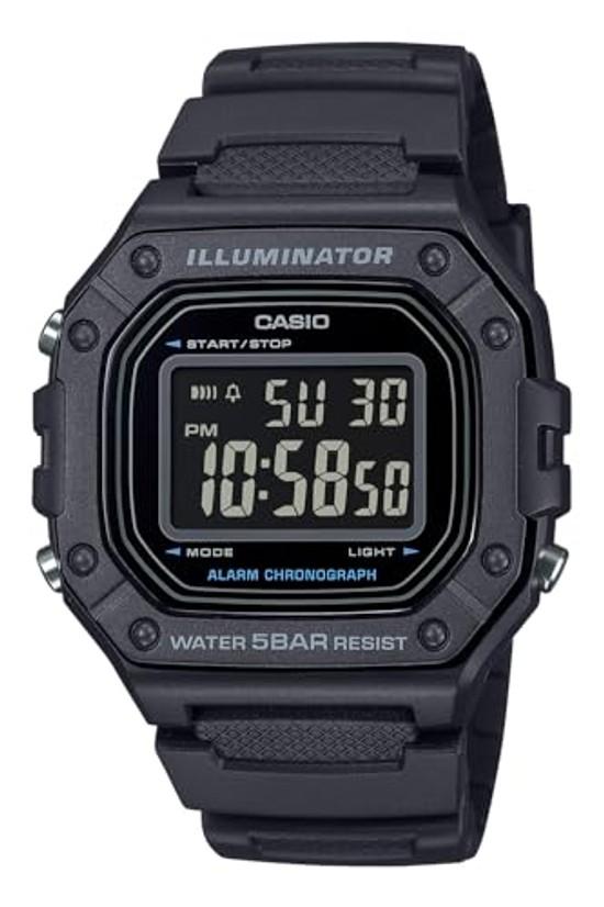 Casio Wristwatch Collection Domestic Genuine Product Web Exclusive Model W-218H-1BJF Mens Black
