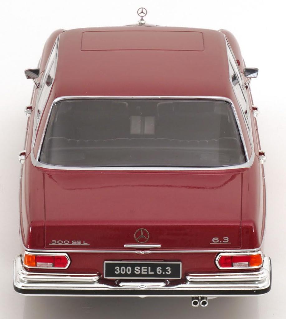 KK Scale Mercedes 300 SEL W109 Red Metallic Finished Product 1/18 6.3 1967-1972