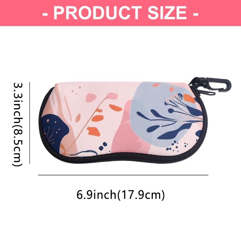 Modern Printed Eyeglasses Pouches Premium Zippers Protecting Light Weight Organizers For Sunglasses Cosmetics Key