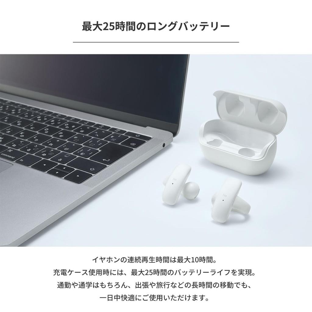 Radius True Wireless Bluetooth Ear Cuff Separate linke und rechte HP-H10BT Ohrhörer, Ohrumschlingend Hear-scape Serie, Kompatibel, Stil, Nicht blockierend,