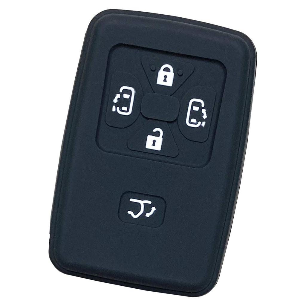 [IKT] Silicone Cover for Toyota Cars Smart Key 5 Buttons Black/Estima/Noah 60-Series 70 Series/Voxy