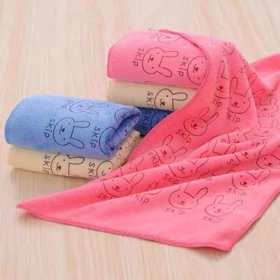 Mikrofaser Cartoon Kaninchen Haarhandtuch - Weich, Hautfreundlich, Wasserabsorbierend, Kinderhandtuch