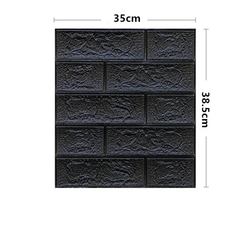 3d Three-dimensional Brick Pattern Wall Sticker Self-adhesive Waterproof Anti-collision Soft